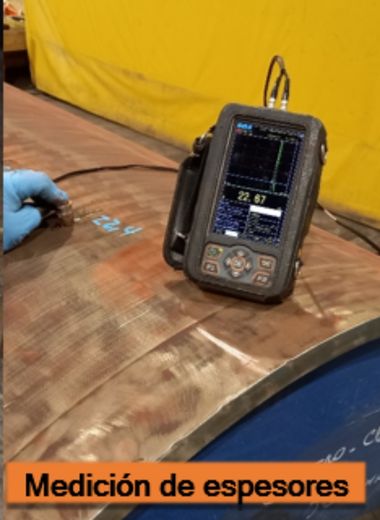Medición de espesores